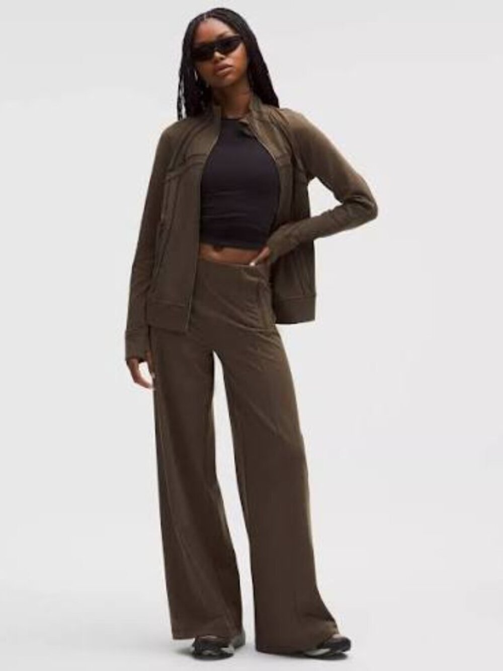 NWT Lululemon Define High-Rise Wide-Leg Pant *Luon, S Walnut Crunch